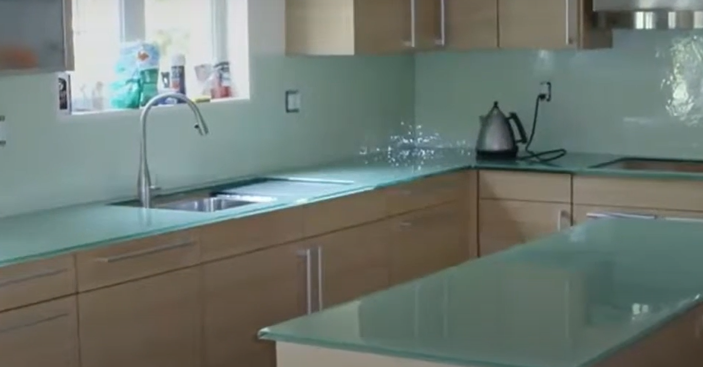 Glass countertops