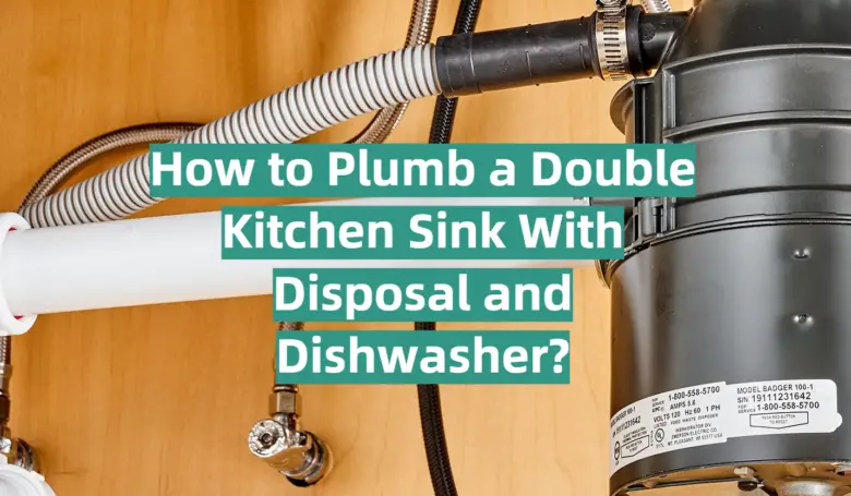 How to Plumb a Double Kitchen Sink With Disposal and Dishwasher ...