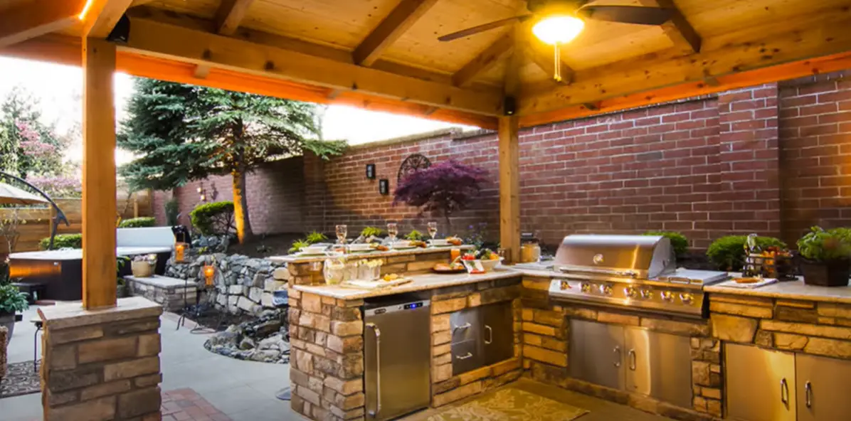 How to create an inexpensive outdoor kitchen island by yourself