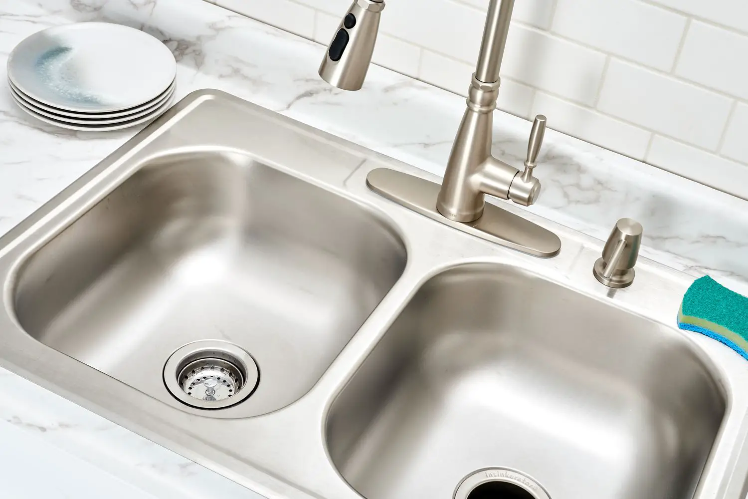 How to easily install a double kitchen sink