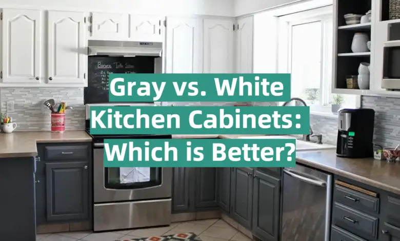 Gray vs. White Kitchen Cabinets: Which is Better? - KitchenProfy