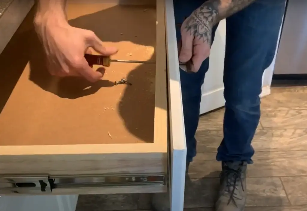 How do you paint old kitchen drawers?