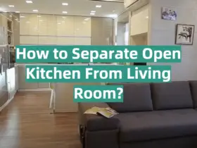 How to Separate Open Kitchen From Living Room?