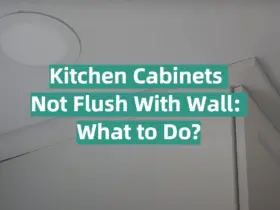 Kitchen Cabinets Not Flush With Wall: What to Do?