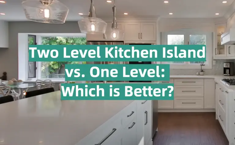 Two Level Eisel Two Level Kitchen Island vs. One Level: Which is Better? - KitchenProfy