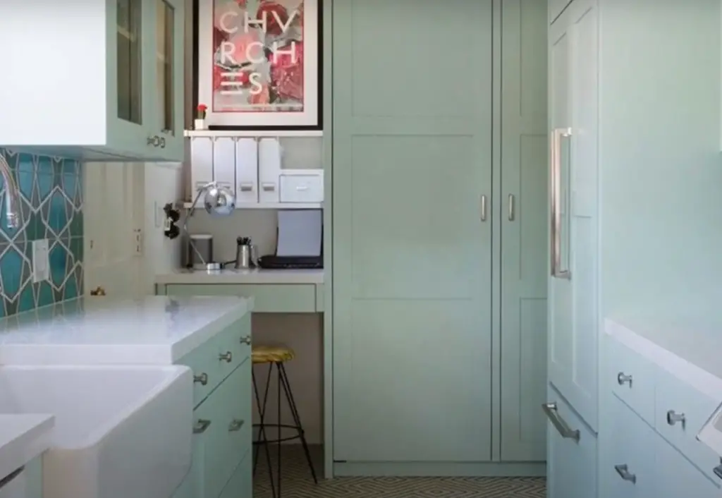 How do you brighten a small galley kitchen?