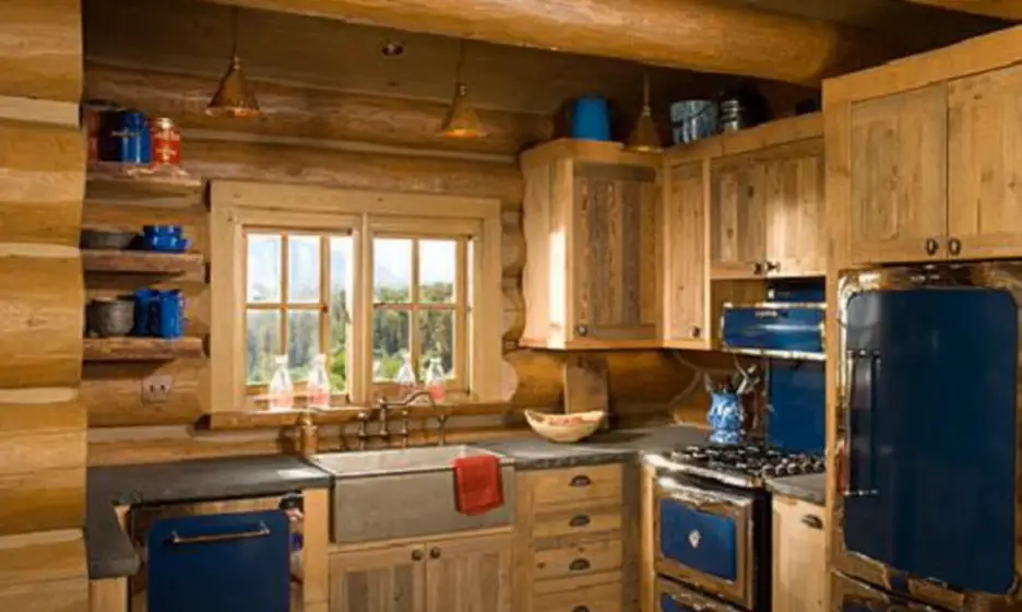 Farmhouse Cabin Kitchen