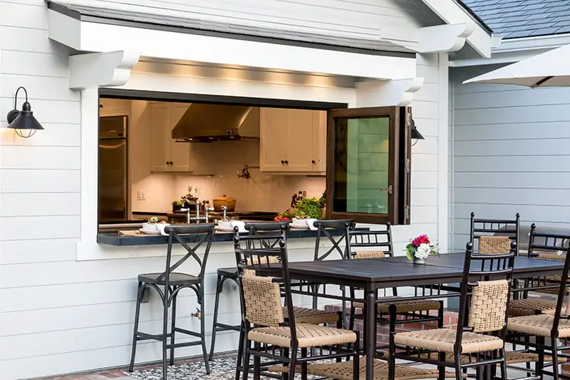 Kitchen Pass Through Window To Outside Patio 