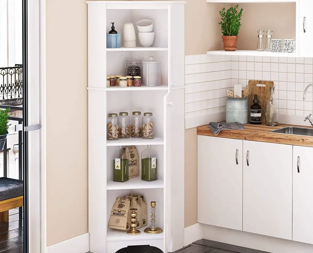 Minimal White Kitchen With Long Cabinets