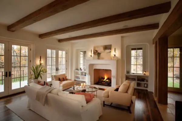 Solid Wood With Exposed Beams