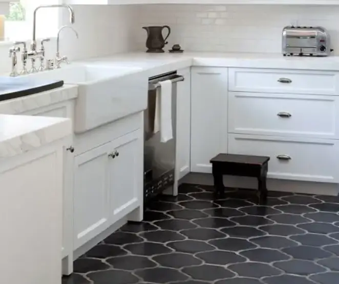 What is the best flooring for a very small kitchen