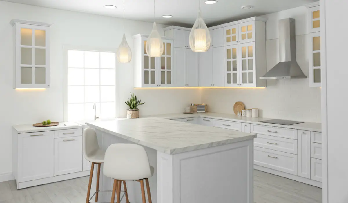 White Kitchen Countertop Ideas - KitchenProfy